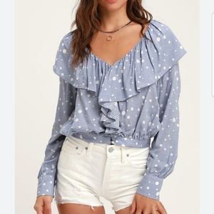 Lulus polka dot cute top
